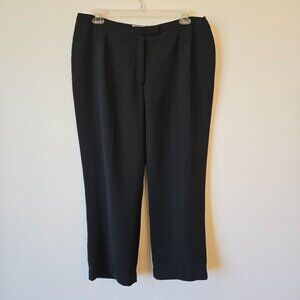 Jones Studio Womens Black Dress Pants Size 18W Polyester Blend Elastic Back Slac